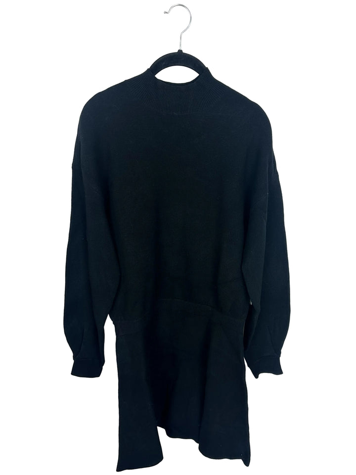 Black Mock Neck Sweater Dress- Size 4/6