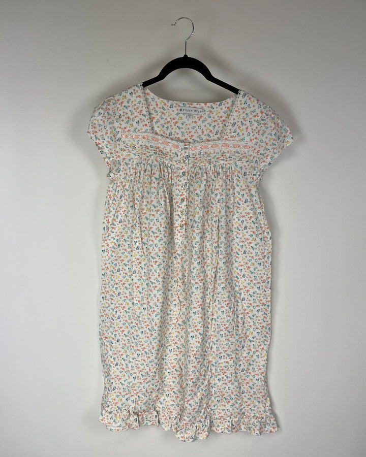 Colorful Floral Nightgown - Small/Medium