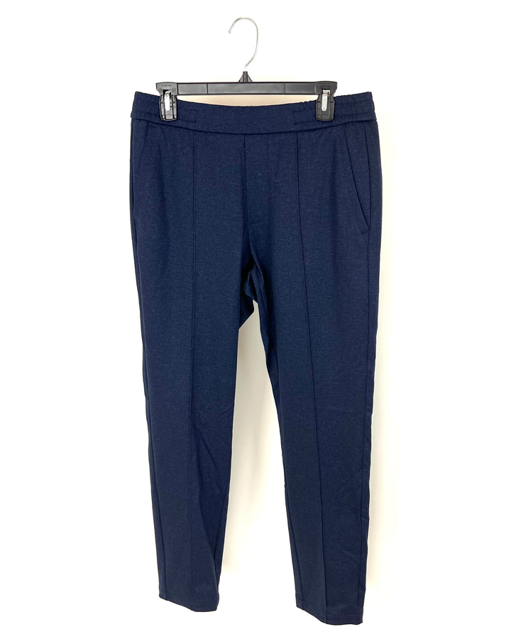 MENS Navy Blue Slack Looking Joggers - Medium