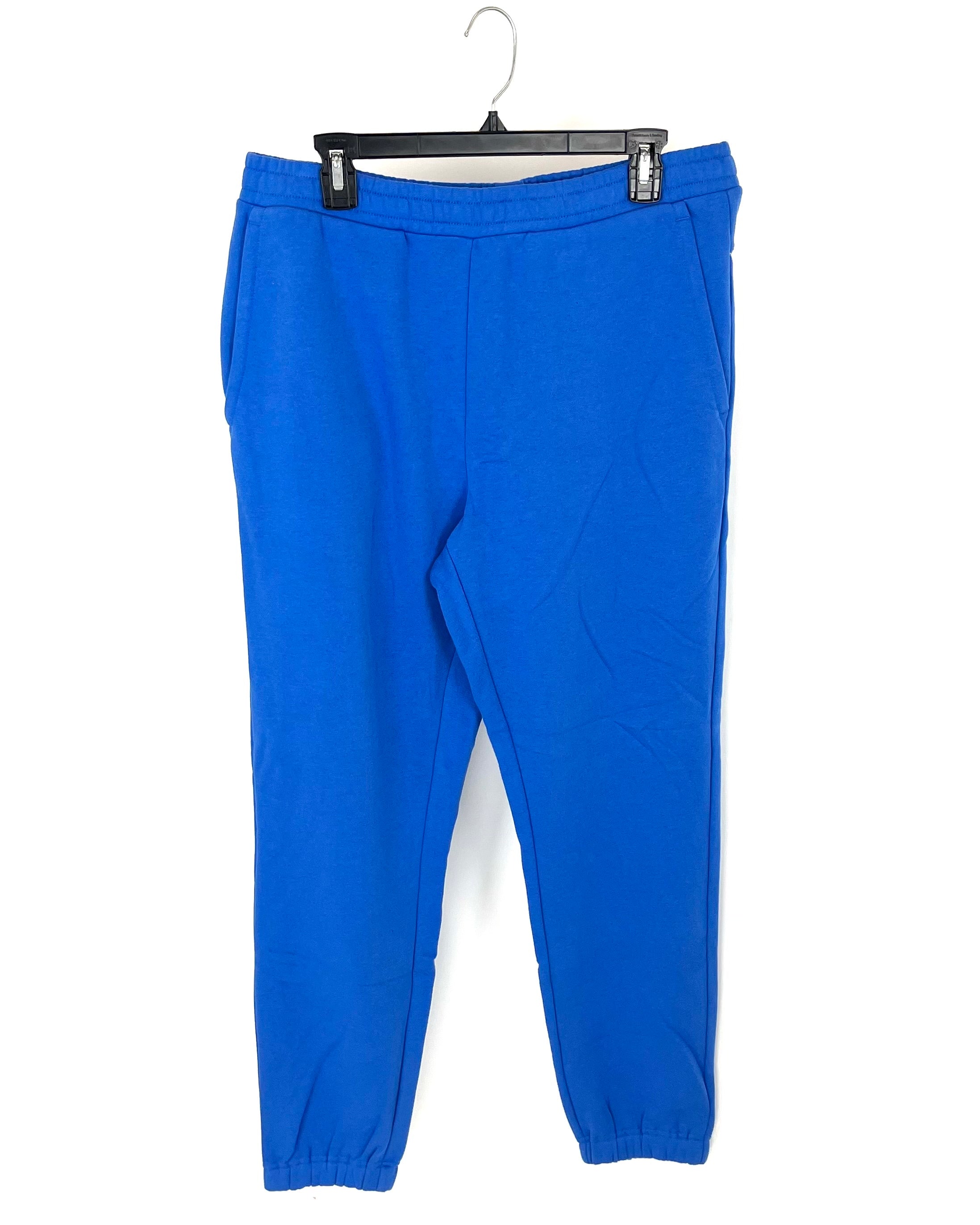 Bright blue joggers top