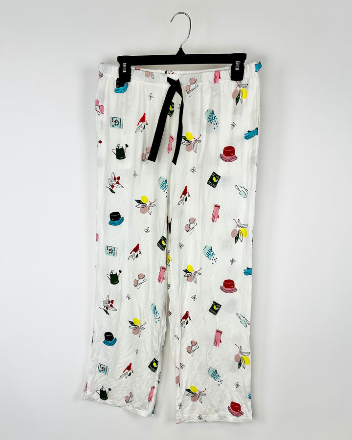 Garden Pattern Pajama Pant Set - Small