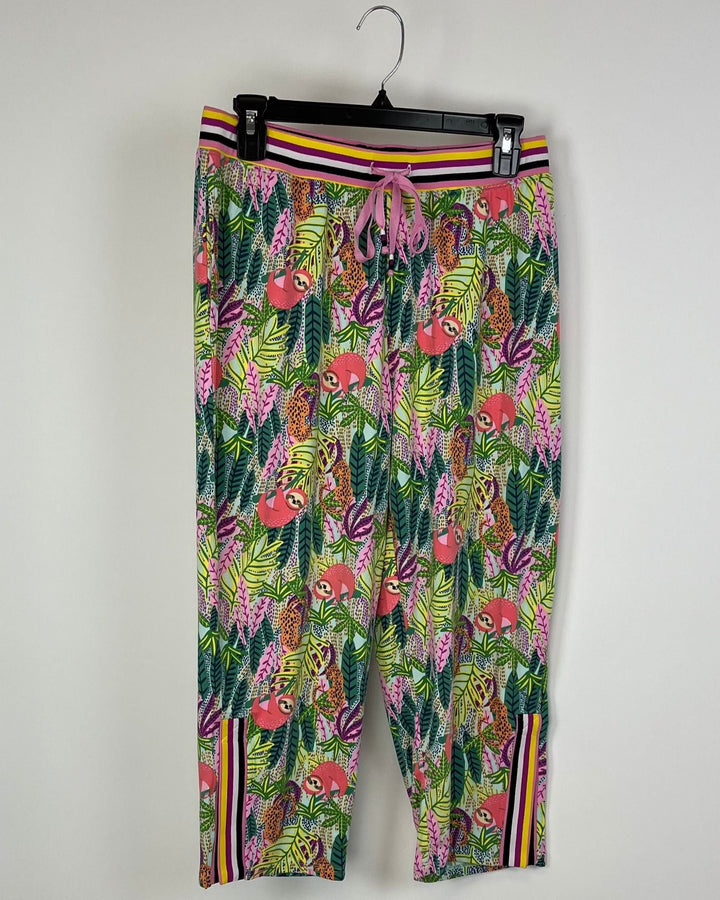 Cropped Safari Pajama Pants - Size 6-8