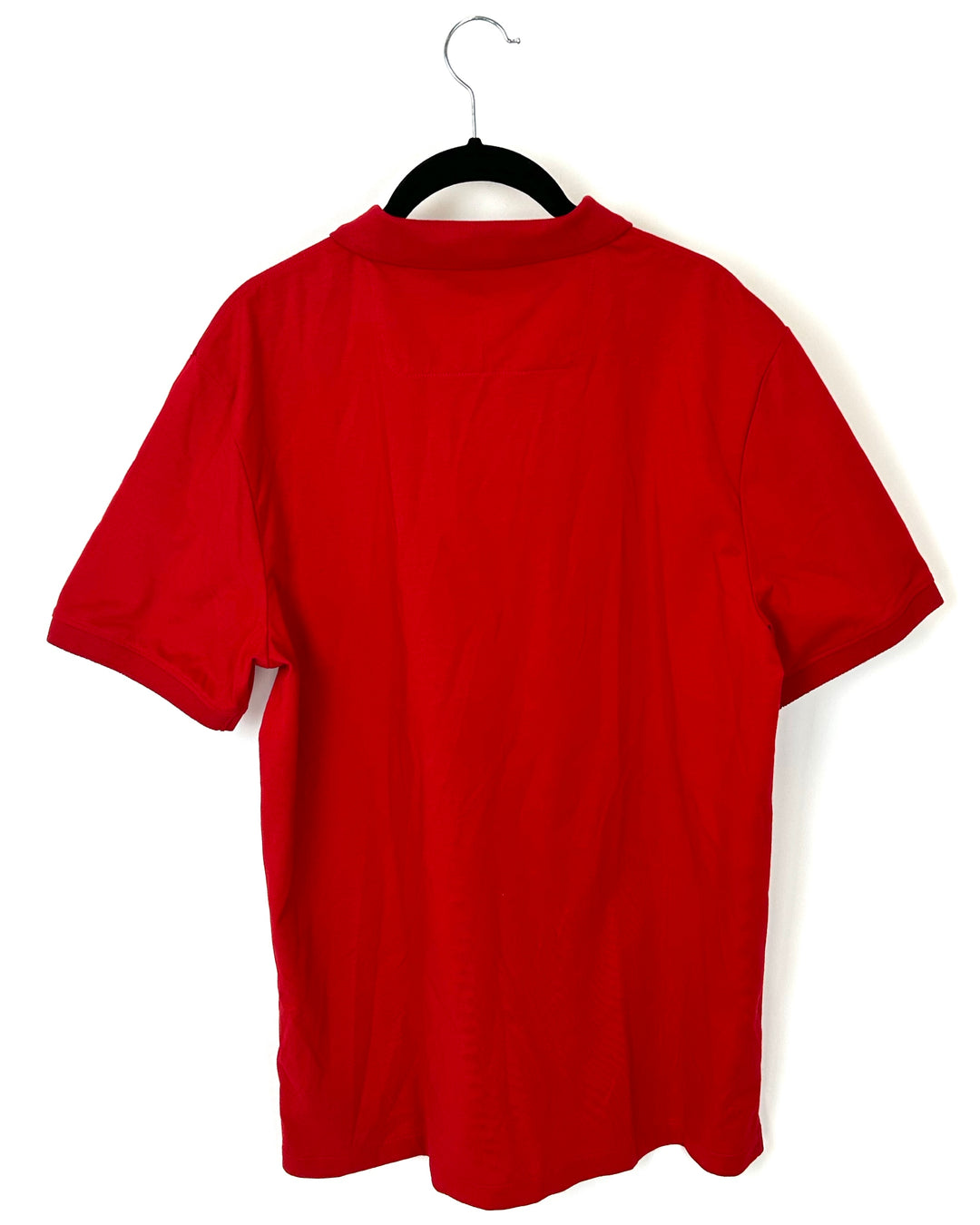 MENS Red Collared Polo Shirt - Medium