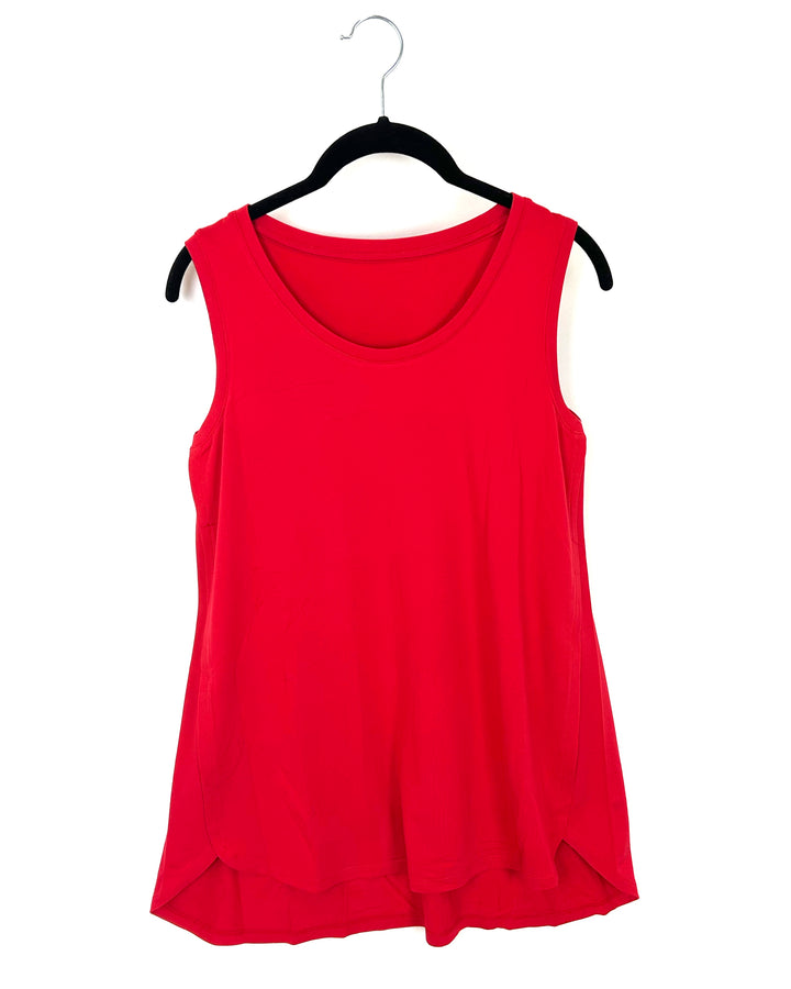Red Soft Sleeveless Top - Size 6/8