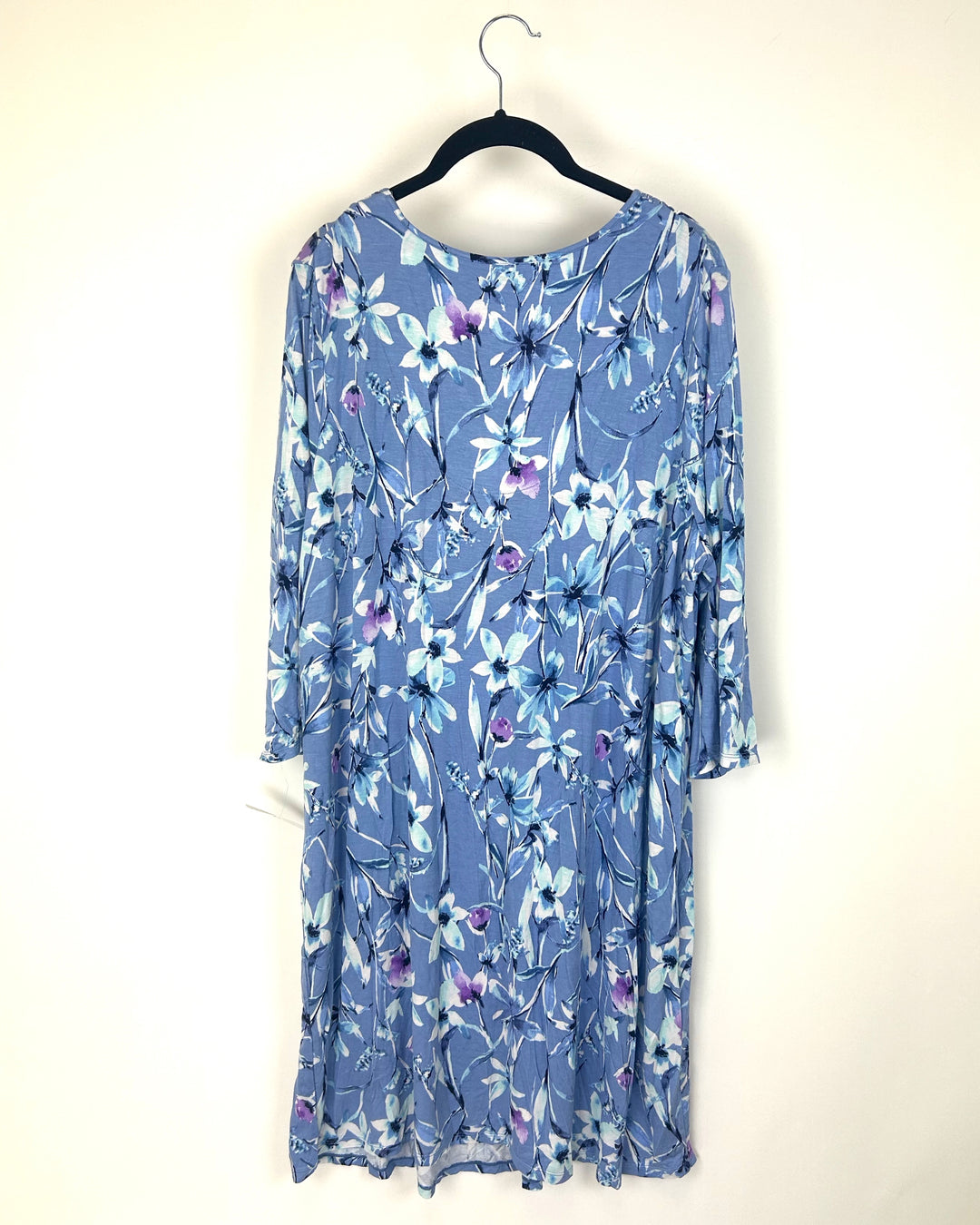 Blue Floral Nightgown - Size 10/12
