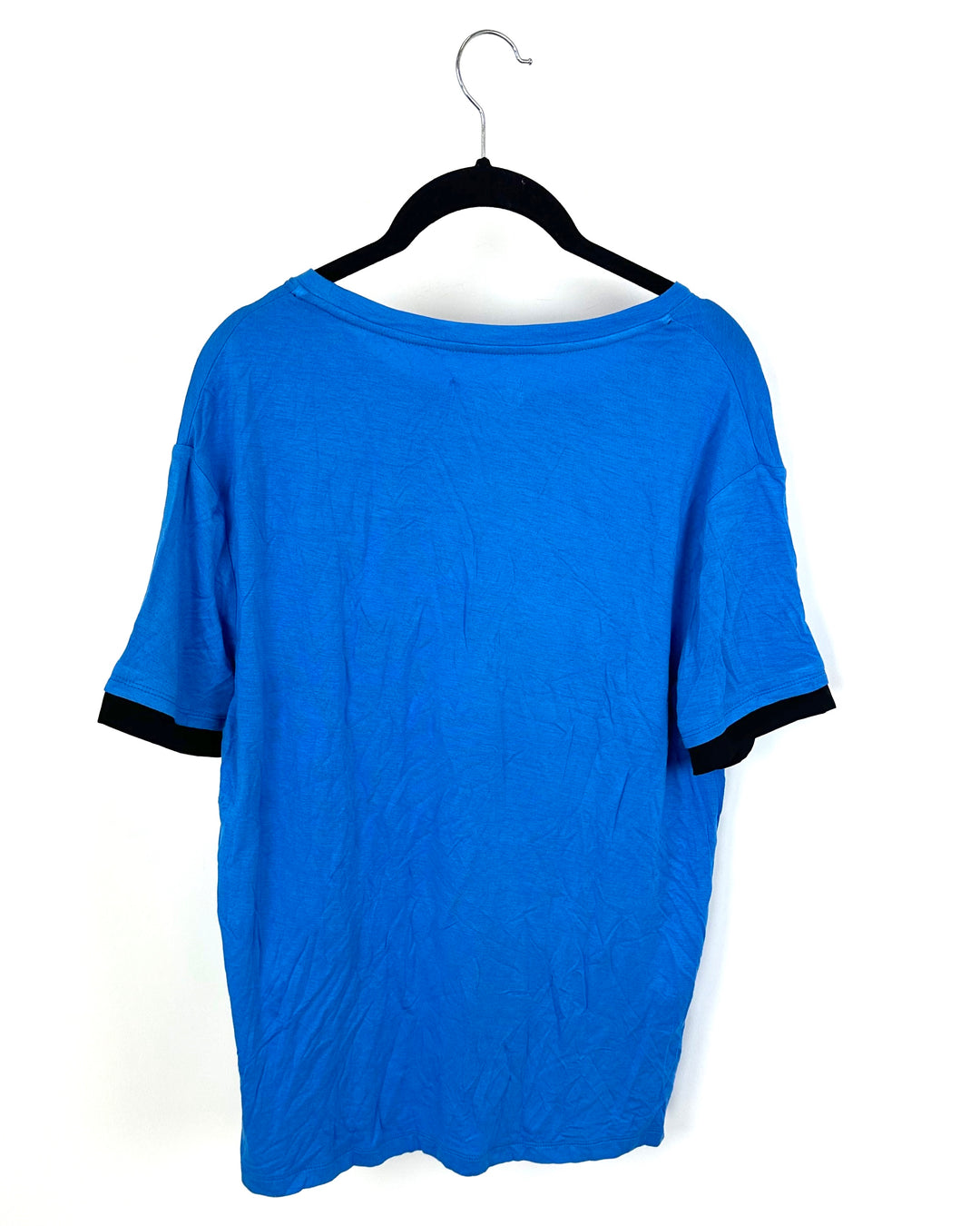Electric Blue Short-Sleeve Soft Tee Shirt - Small