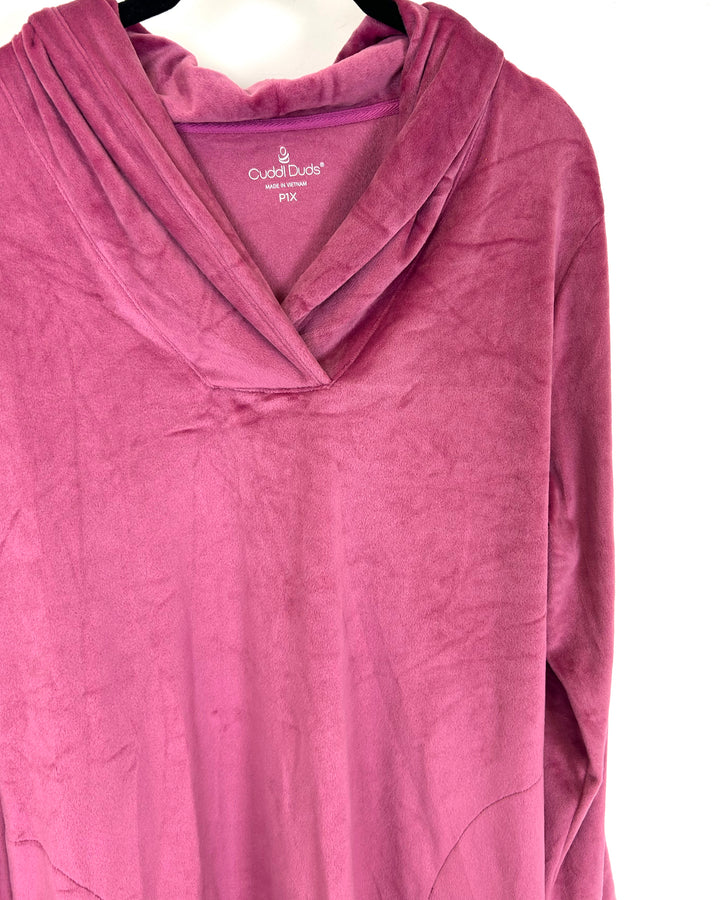 Mauve Fleece Long Sleeve Top - Size 6/8 and 18/20
