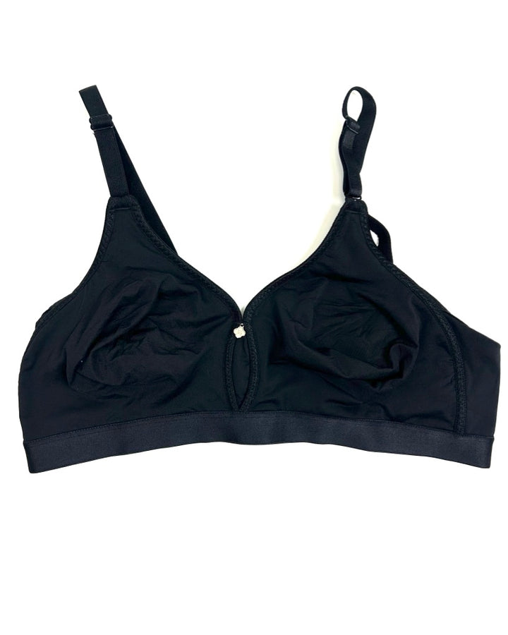 Black Unpadded Stretchy Bra - Size 38C