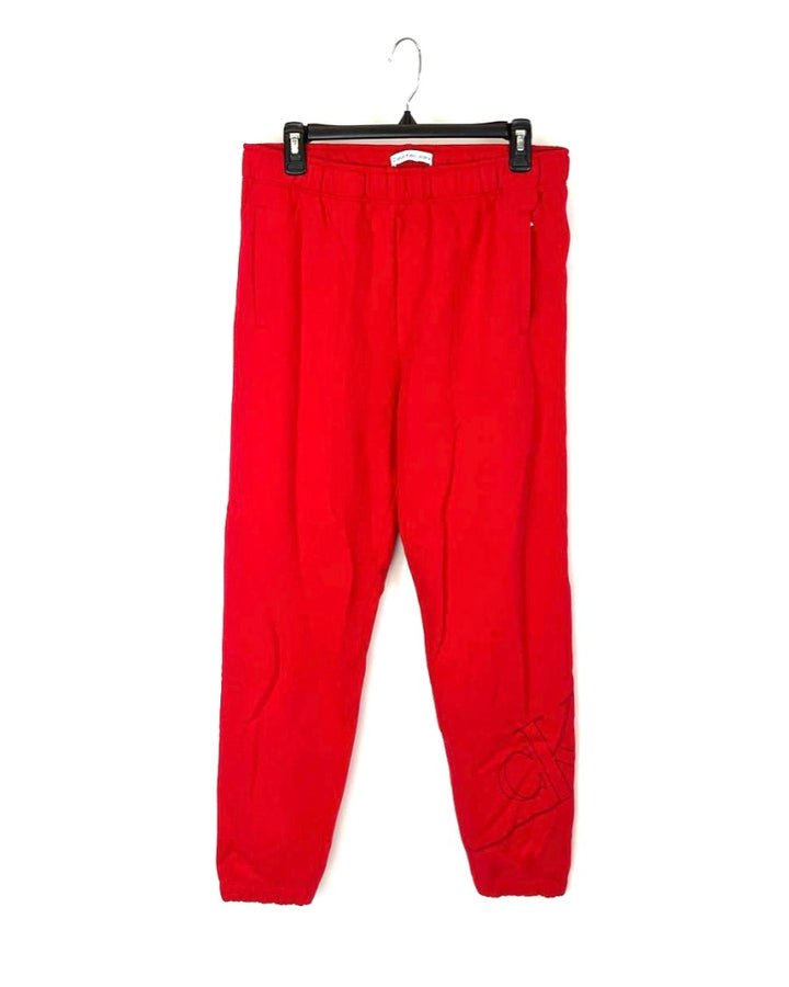 Red Logo Sweatpants - Size 4-6