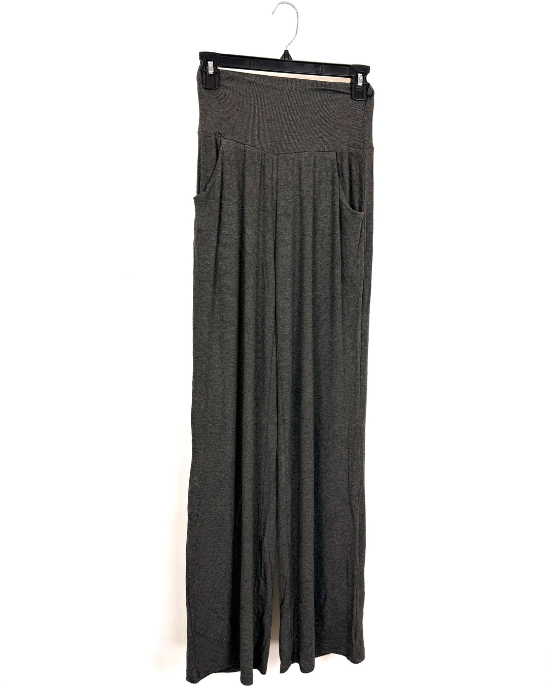 Gray High Waisted Wide Leg Pants - Size 2/4