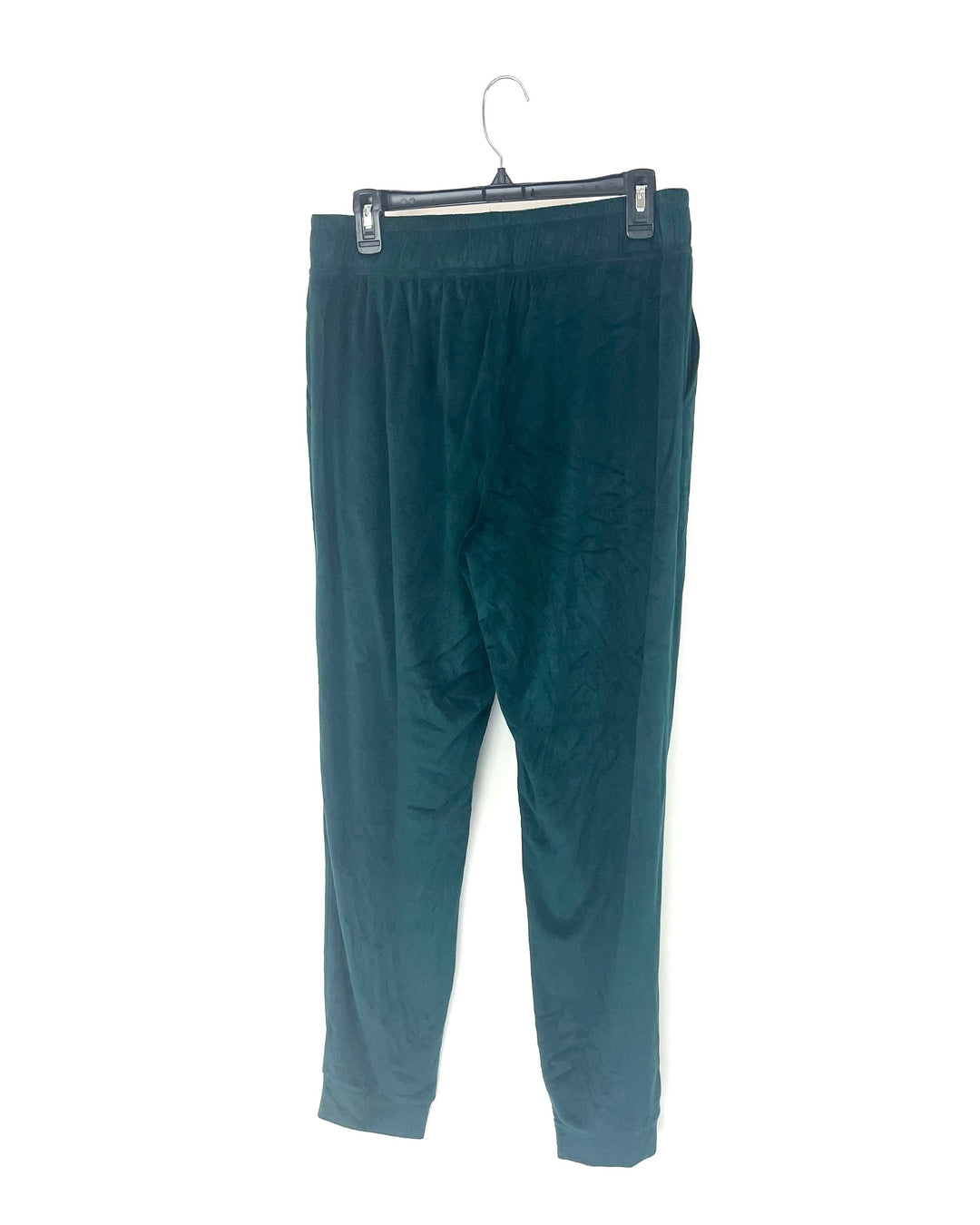 Soft Green Velour Joggers - Size 10/12