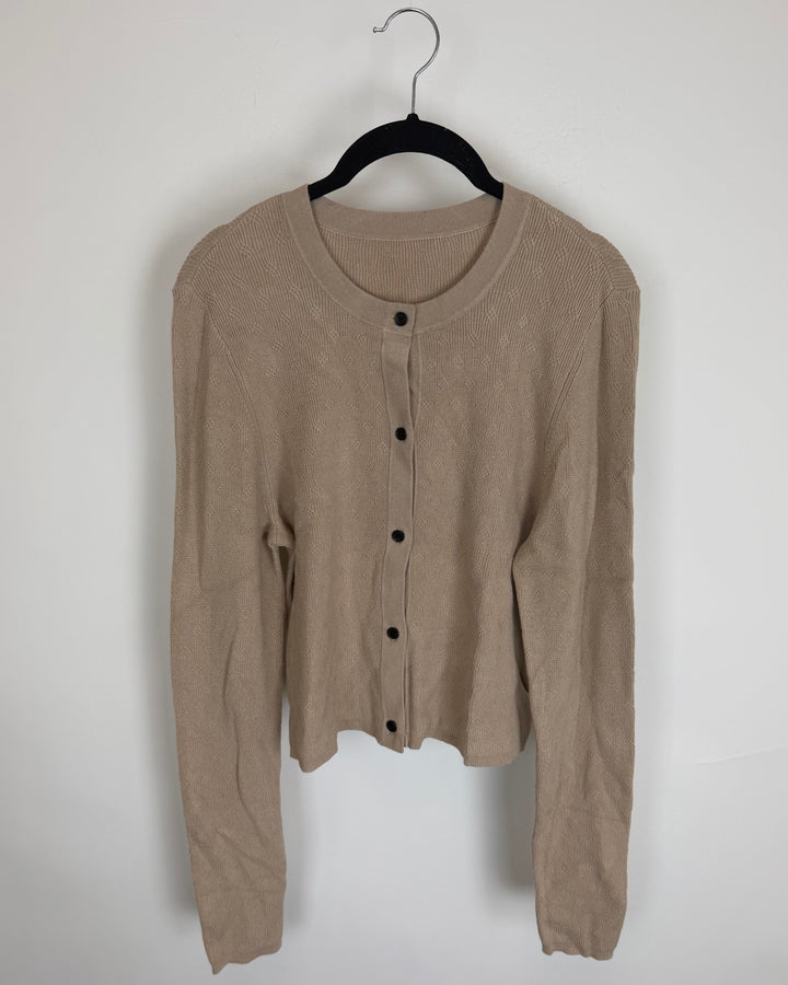Light Brown Button Down Sweater - Size 2/4
