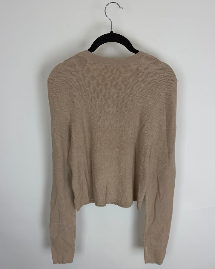 Light Brown Button Down Sweater - Size 2/4
