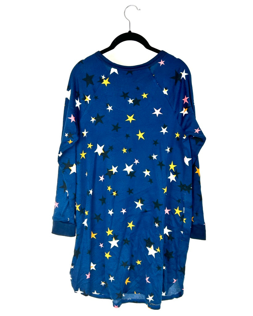 Star Print Nightgown - Size 4/6