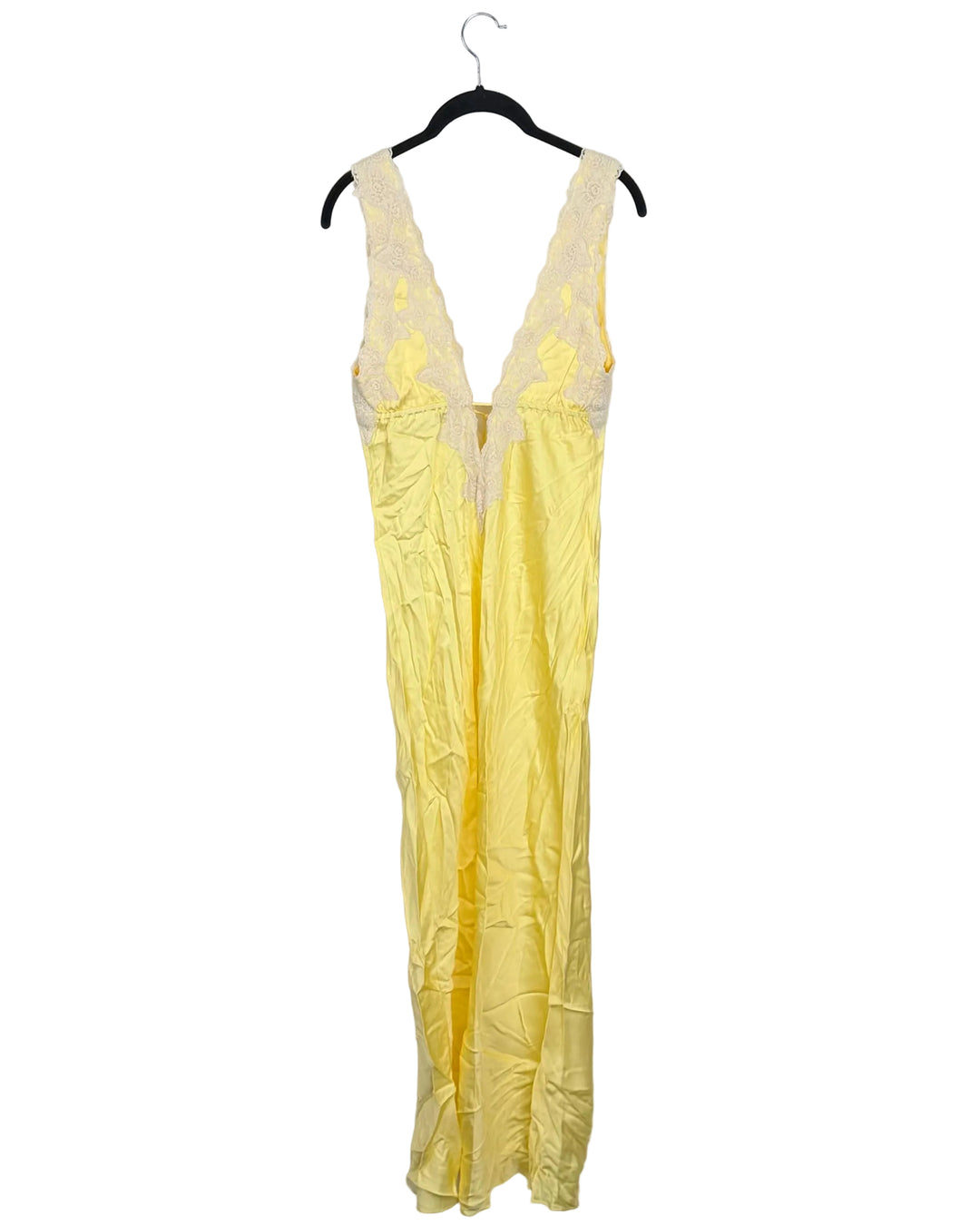 Sunshine Yellow Lace Trim Dress - Size 4/6