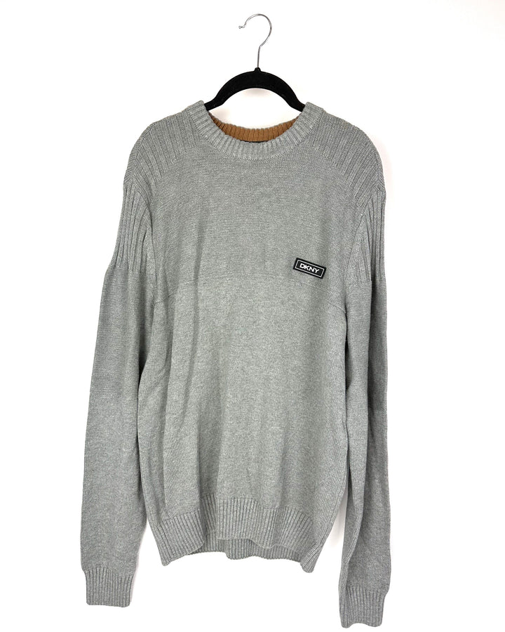 MENS DKNY Gray Knitted Sweater - Medium