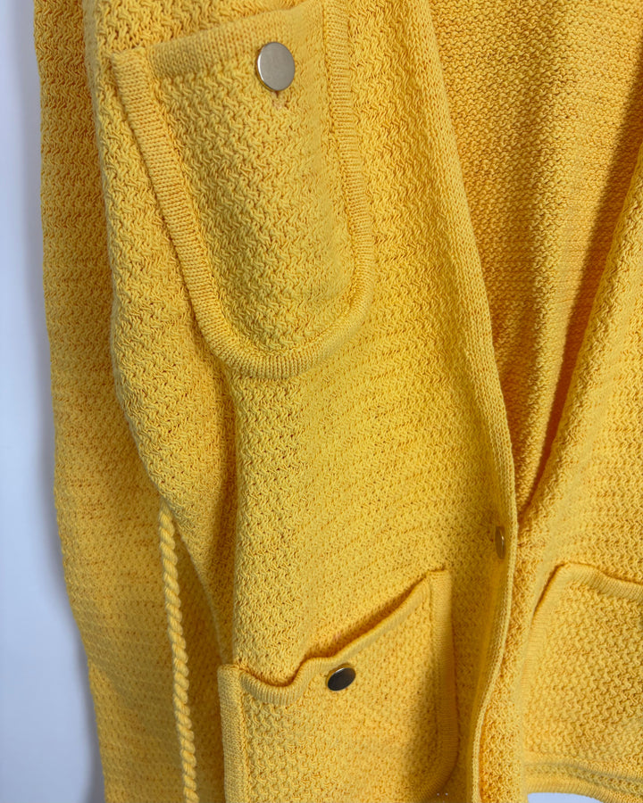 Sunshine Yellow Knit Cardigan - Size 4/6