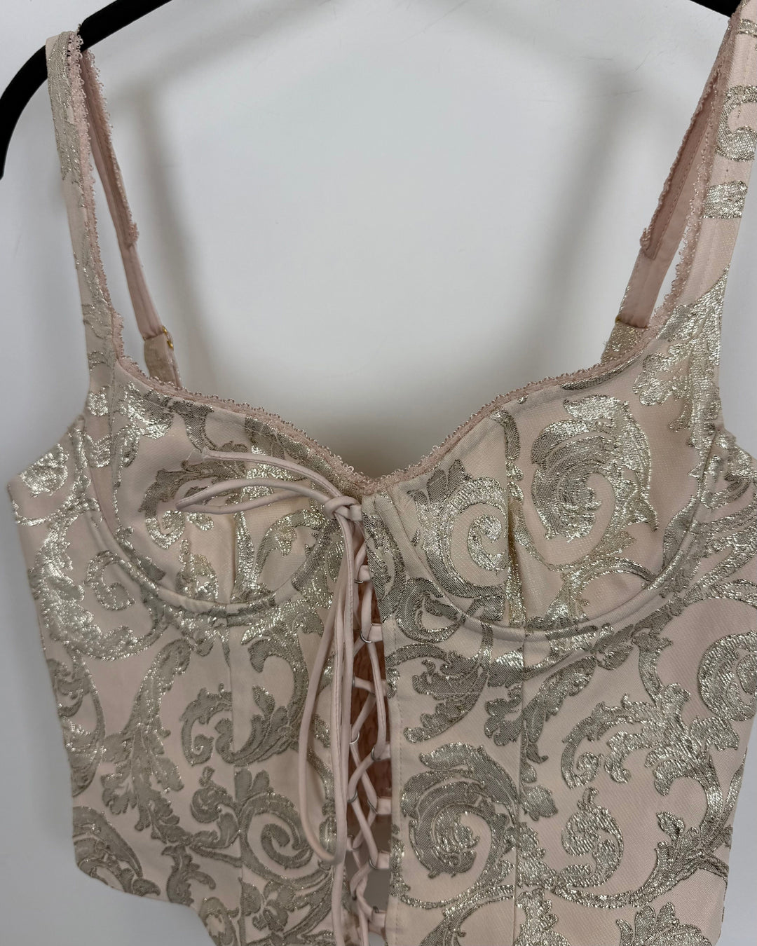 Champagne and Gold Corset Top - Size 2/4