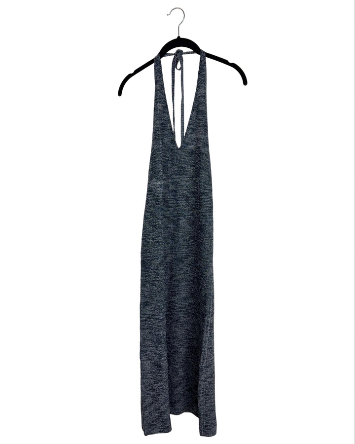 Grey Knit Halter Dress - Size 4/6