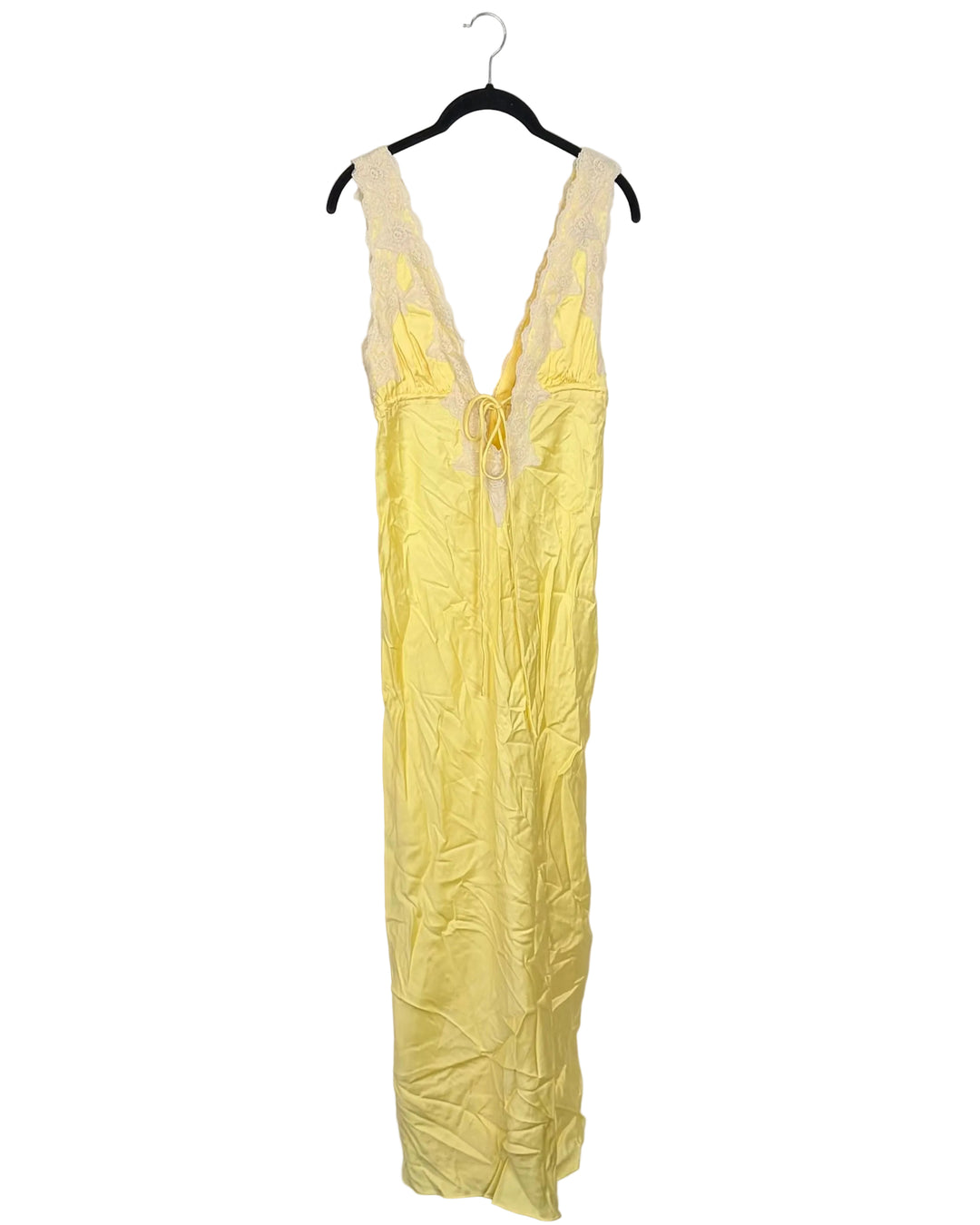 Sunshine Yellow Lace Trim Dress - Size 4/6