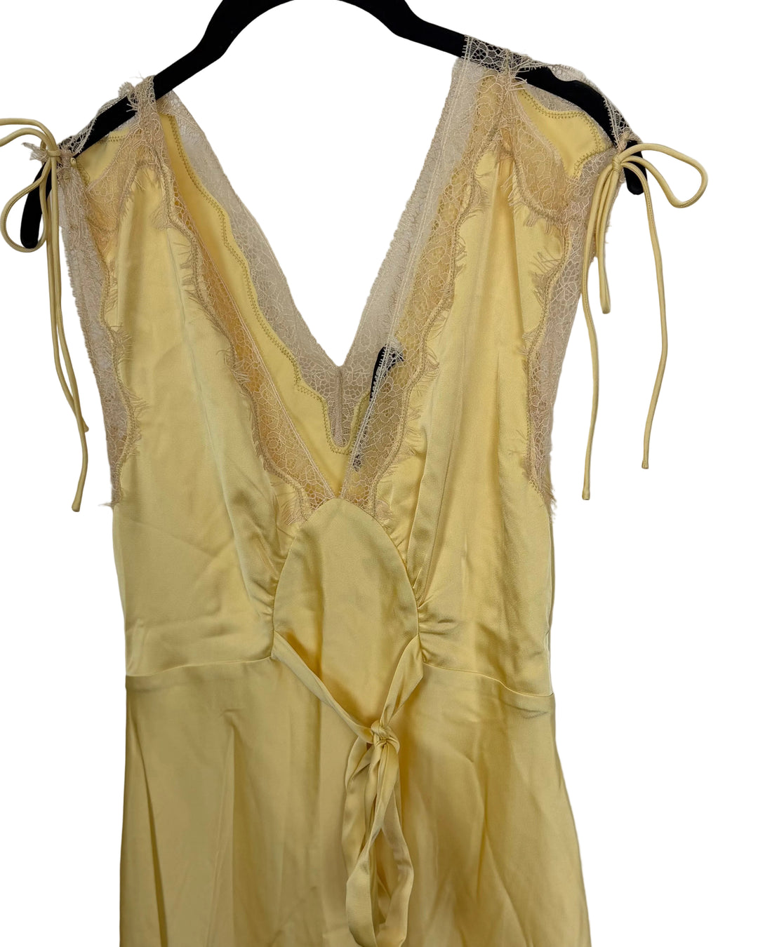 Butter Yellow Lace Tie Dress - Size 2/4, and Size 4/6