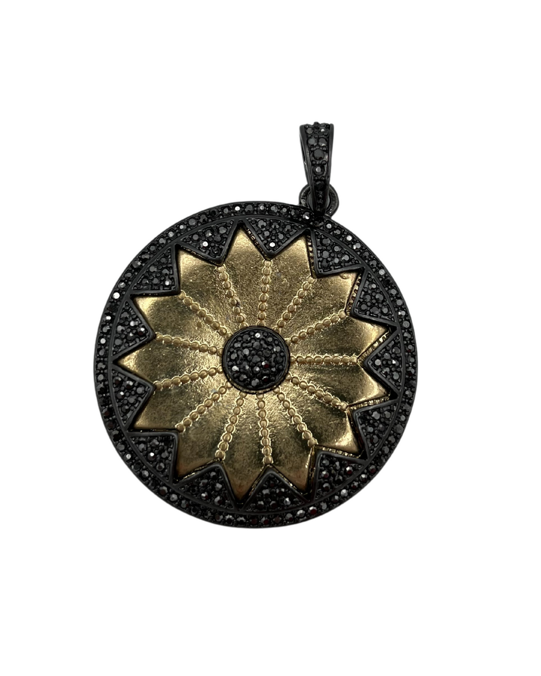 Gold Flower Pendant Charm