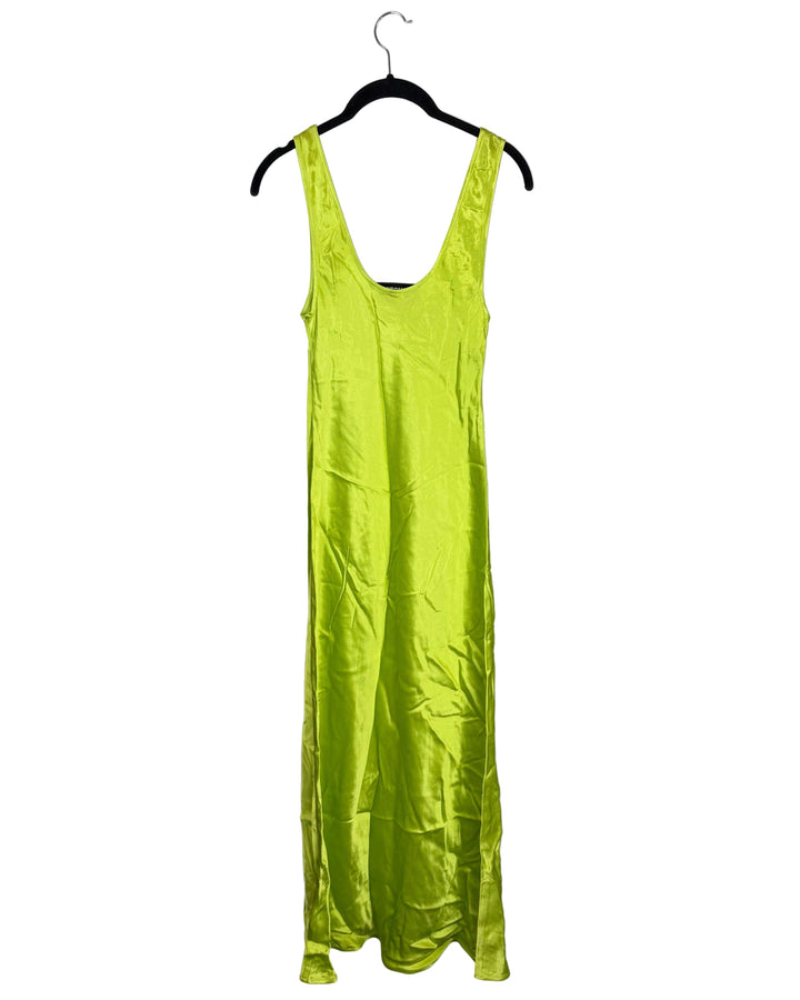 Lime Green Slip Dress - Size 0/2