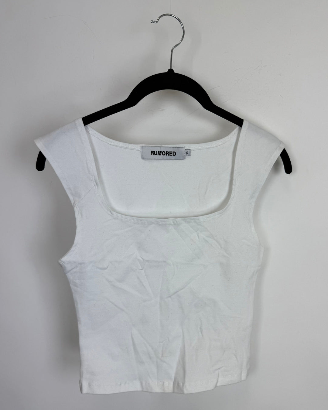 White Square Neck Top - Size 0/2