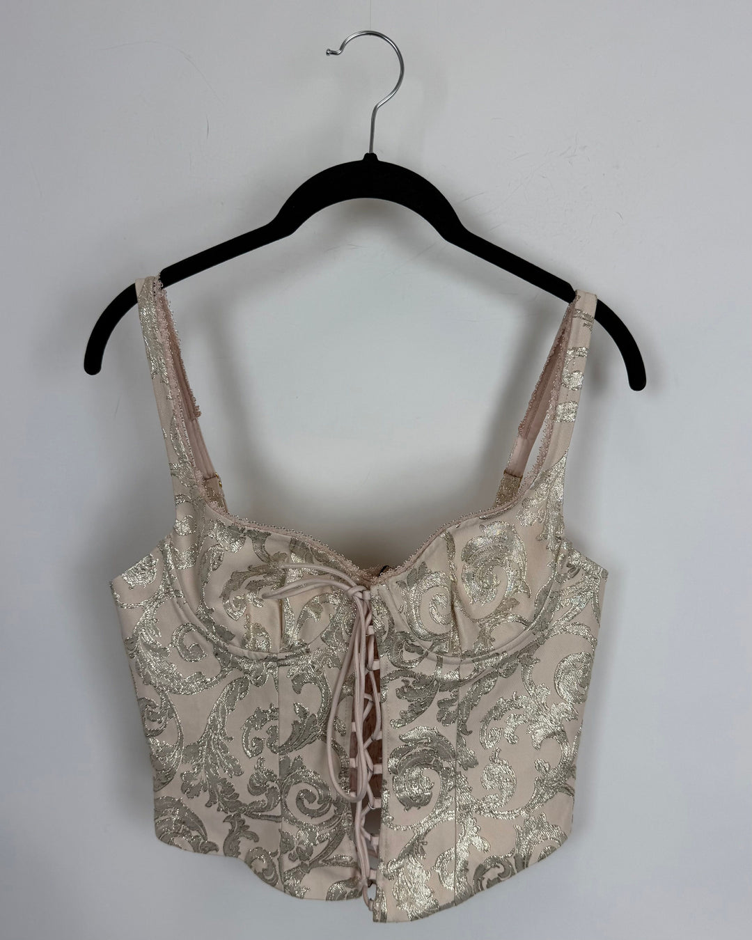 Champagne and Gold Corset Top - Size 2/4