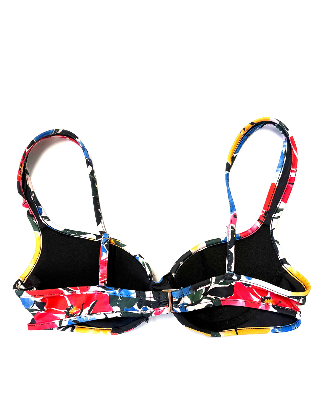 Floral Multicolor Underwire Bikini Top - Size XS