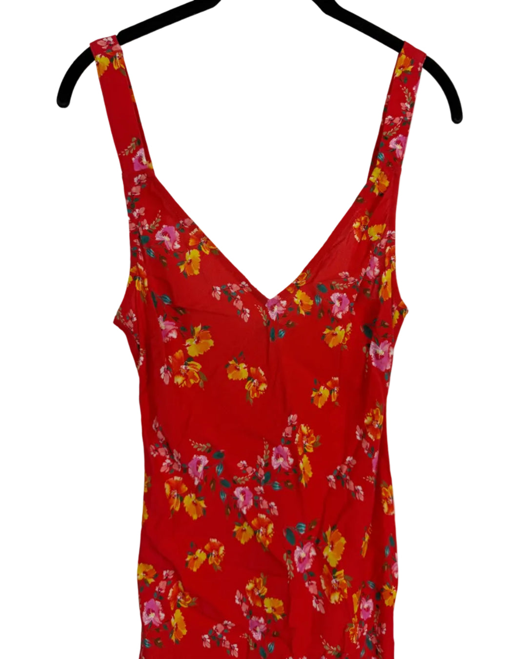 Red Summer Garden Floral Dress - Size 0/2
