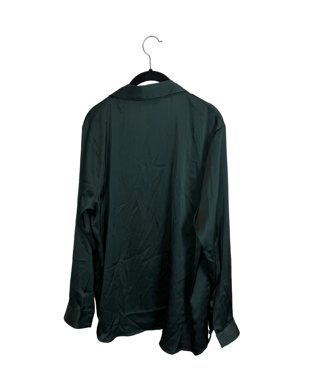 Emerald Green Button-Down Blouse - Size 2/4, and Size 4/6