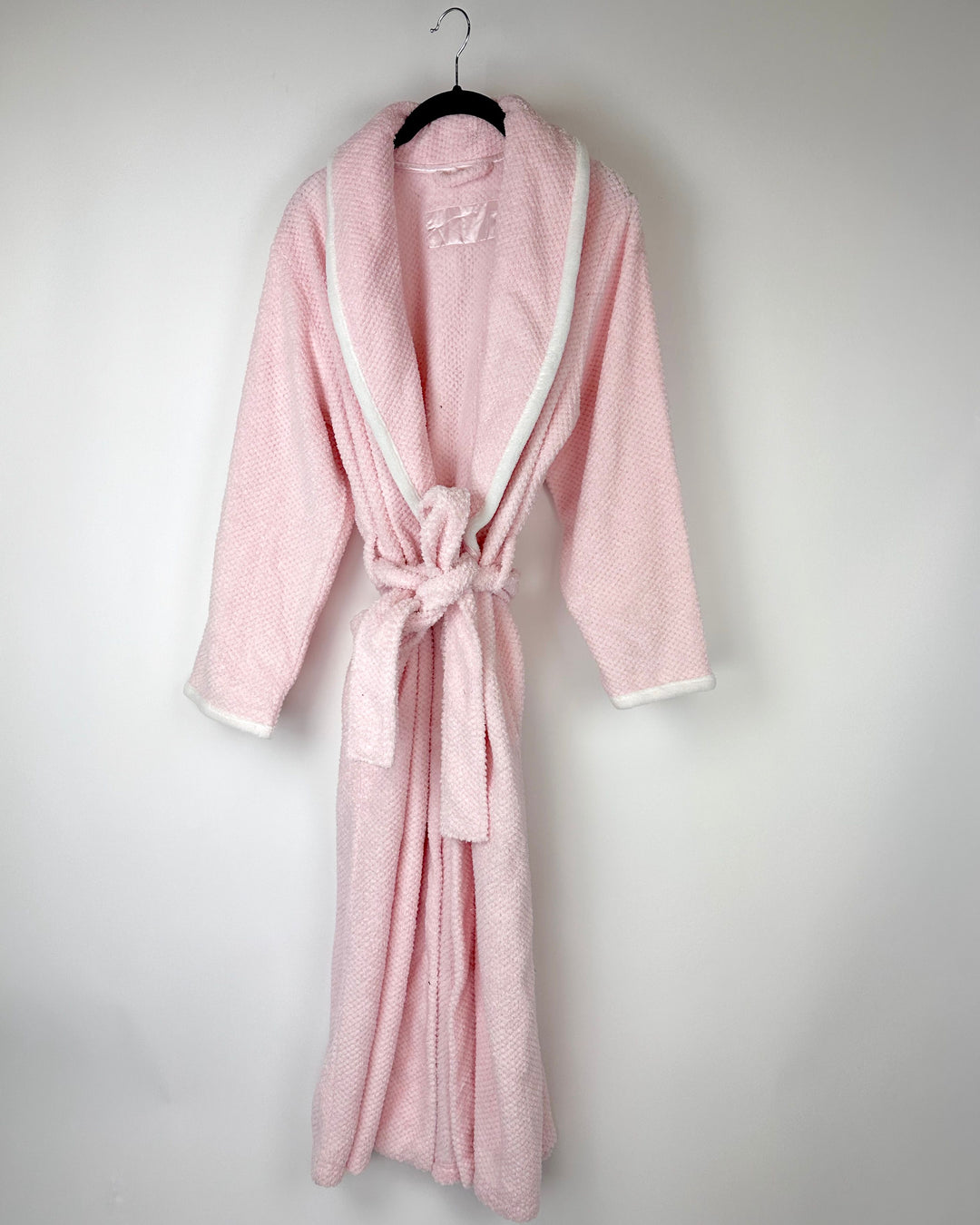 Baby Pink Textured Robe - Small