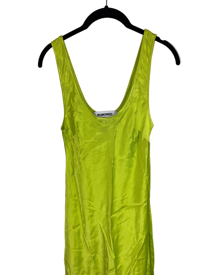 Lime Green Slip Dress - Size 0/2