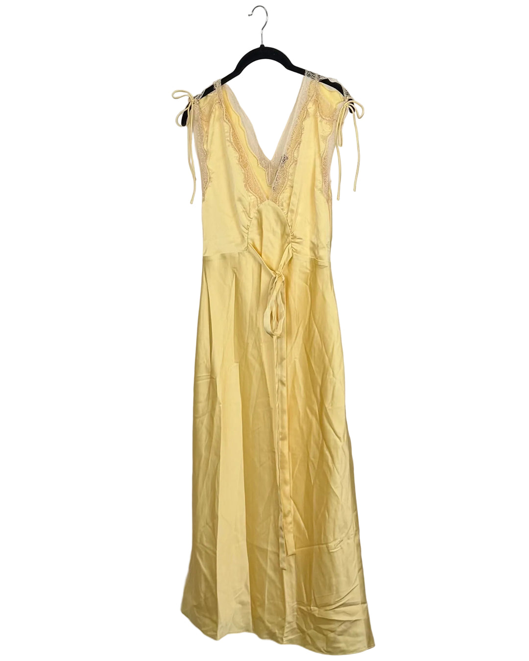 Butter Yellow Lace Tie Dress - Size 2/4, and Size 4/6