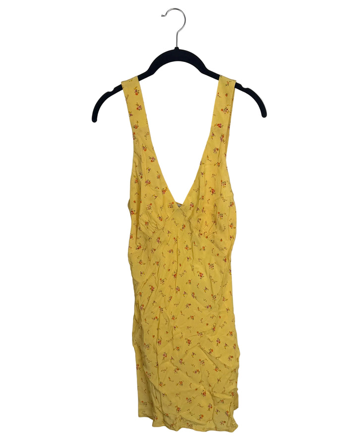 Yellow Floral Dress - Size 0/2, and Size 2/4