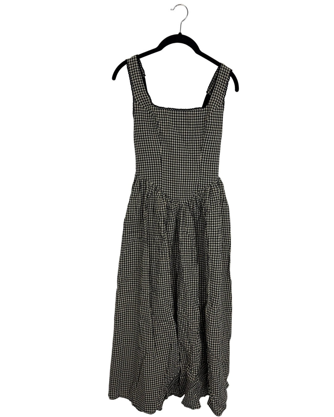 Black and Cream Gingham Dress - Size 0/2 and 2/4