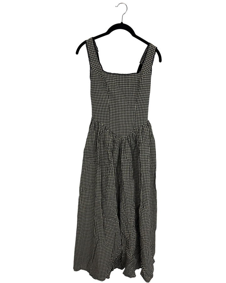 Black and Cream Gingham Dress - Size 0/2 and 2/4