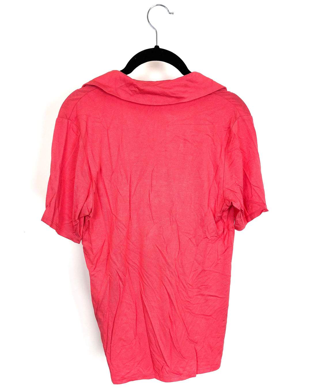 Pink Short Sleeve Button Down - Size 2/4