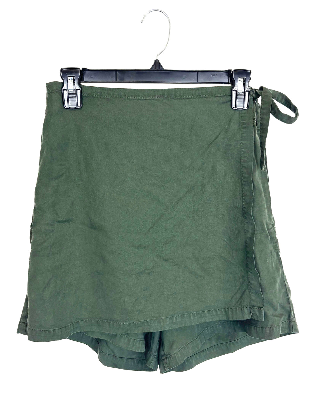 Army Green Wrap Skort - Size 4