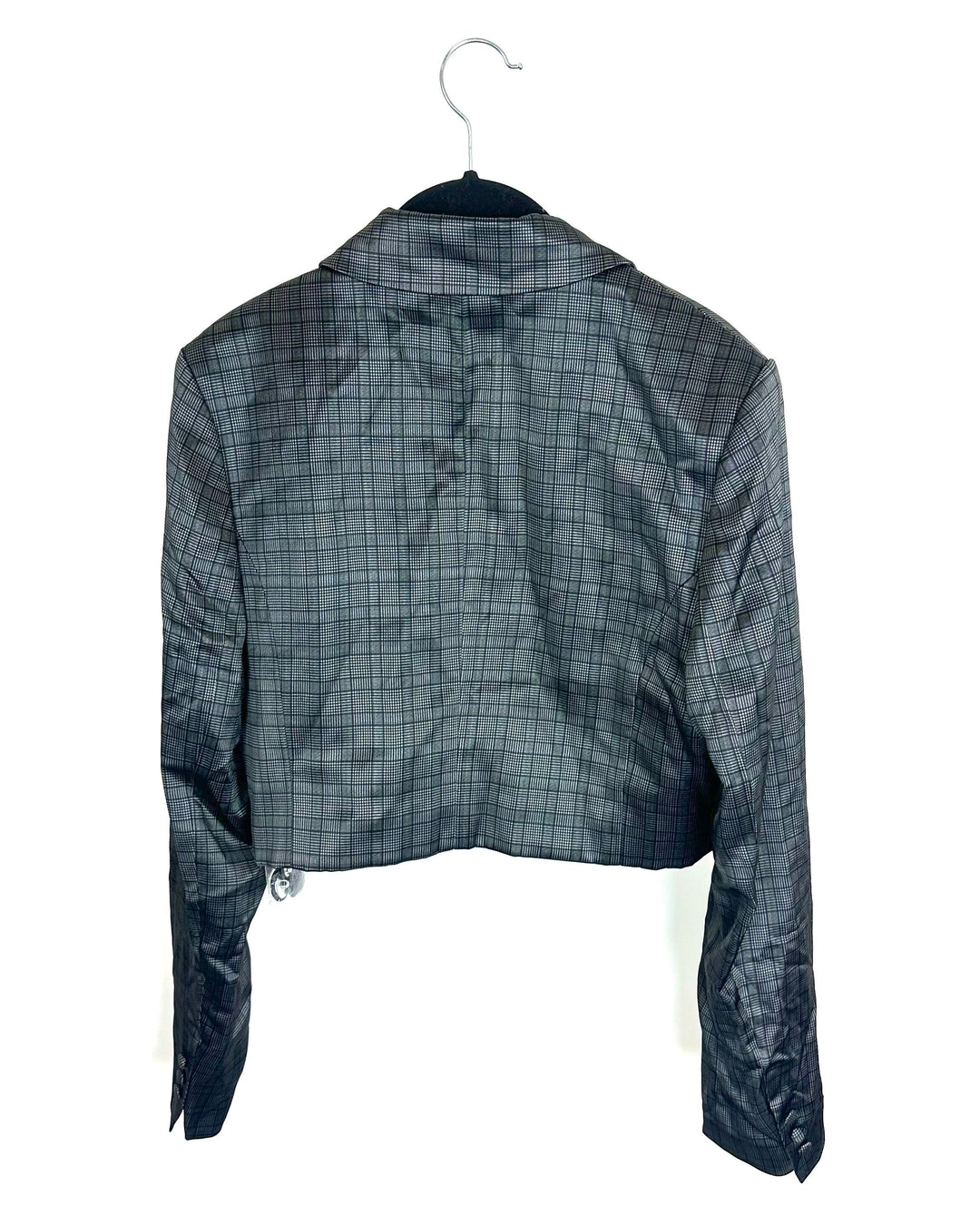 Dark Gray Plaid Blazer - Size 0/2, 2/4 and 6/8