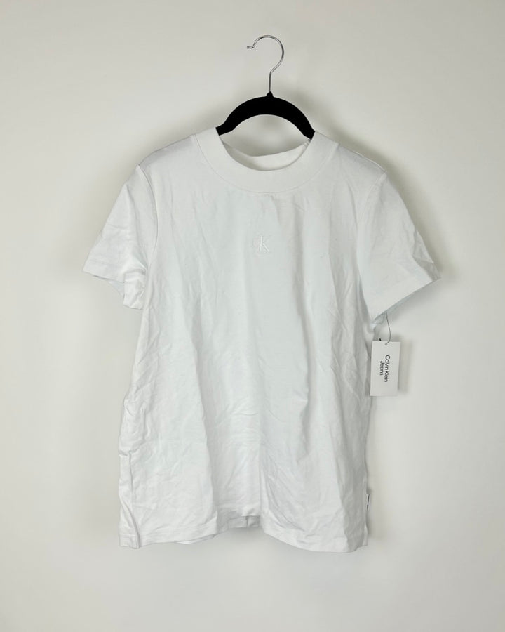 White Logo Tshirt - Small