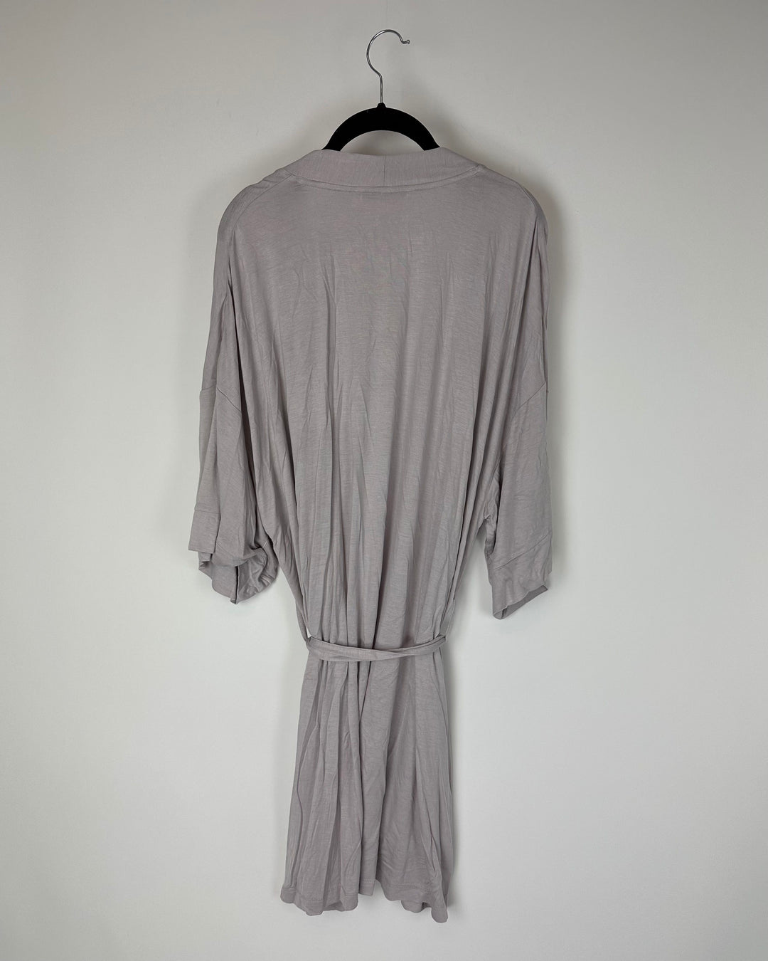 Lavender Gray Short Sleeve Robe - Small