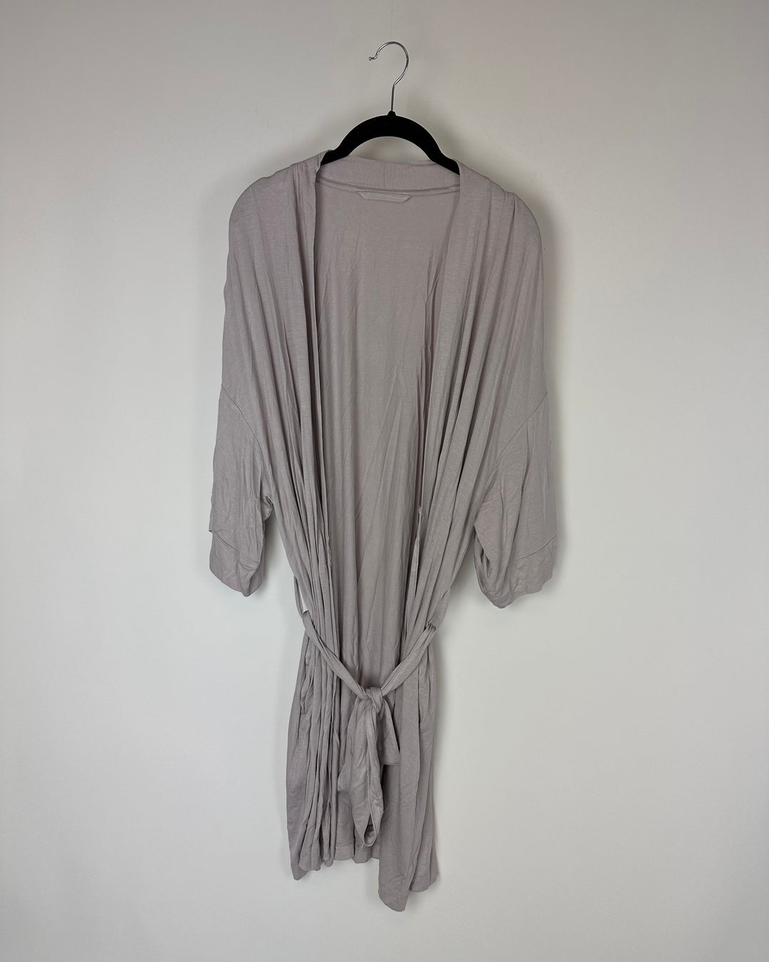 Lavender Gray Short Sleeve Robe - Small