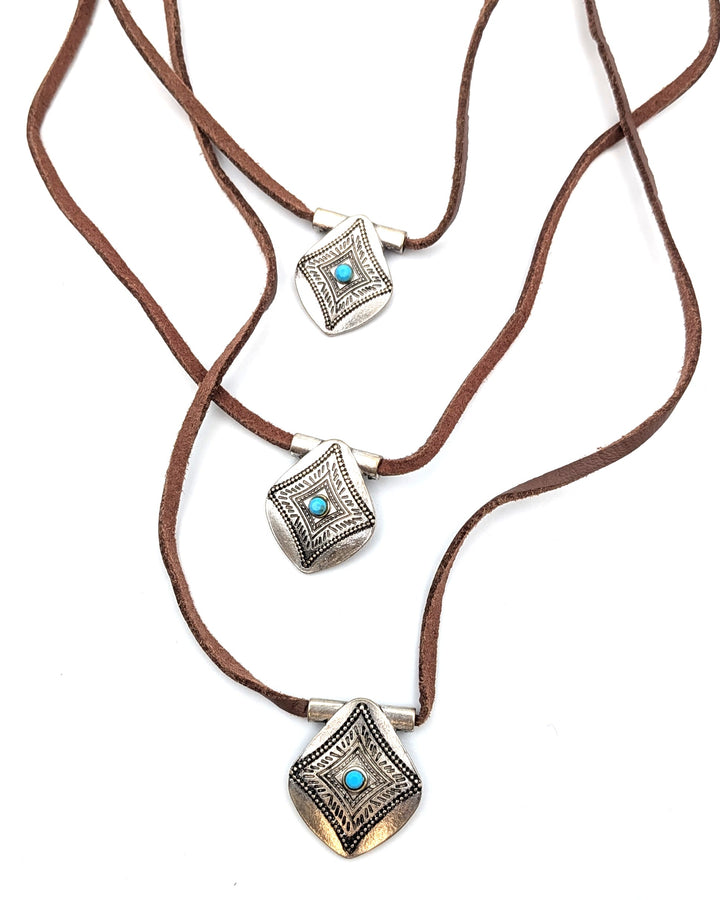 Multi Strand Suede Cord Necklace