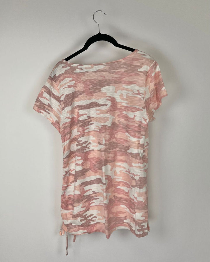 Light Pink Camo Top - Size 6-8