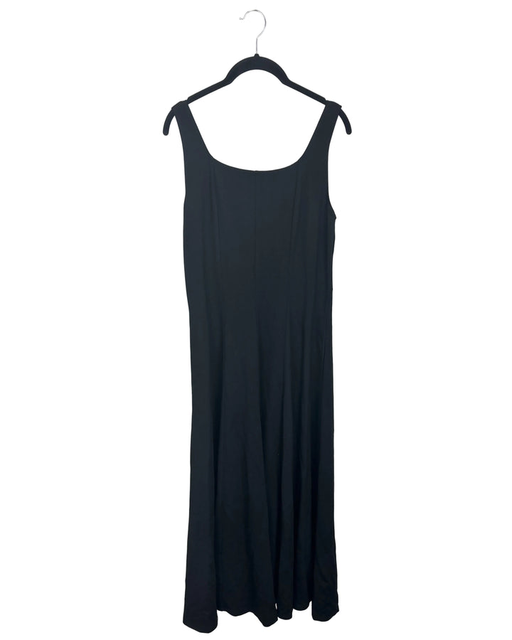 Broad Strap Black Dress - Size 8/10