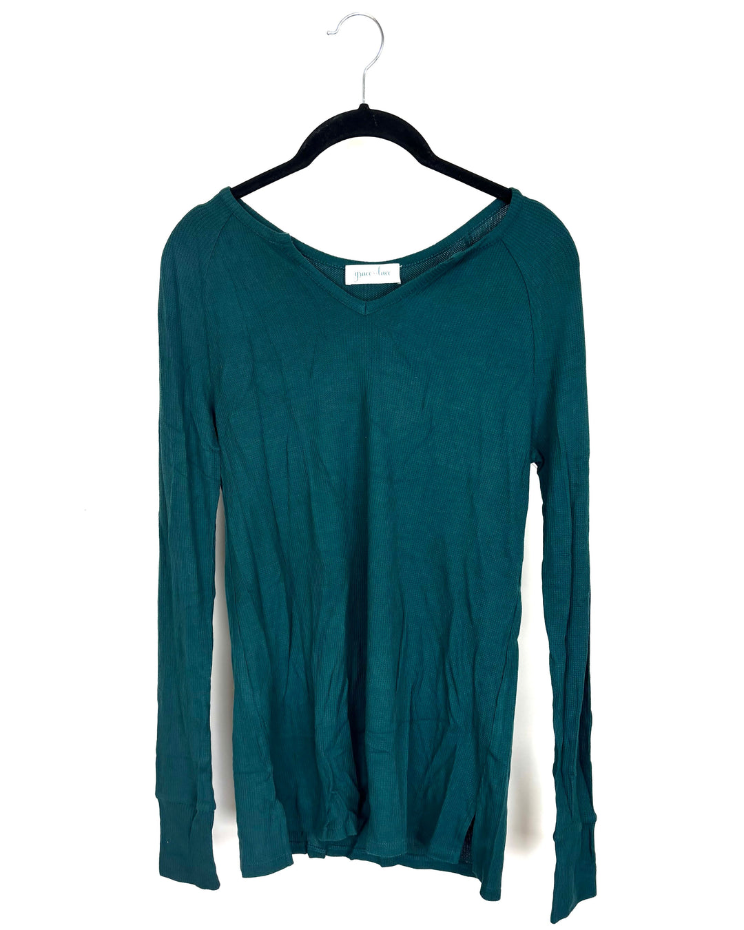 Blue-Green Long Sleeve Top - Size 2/4
