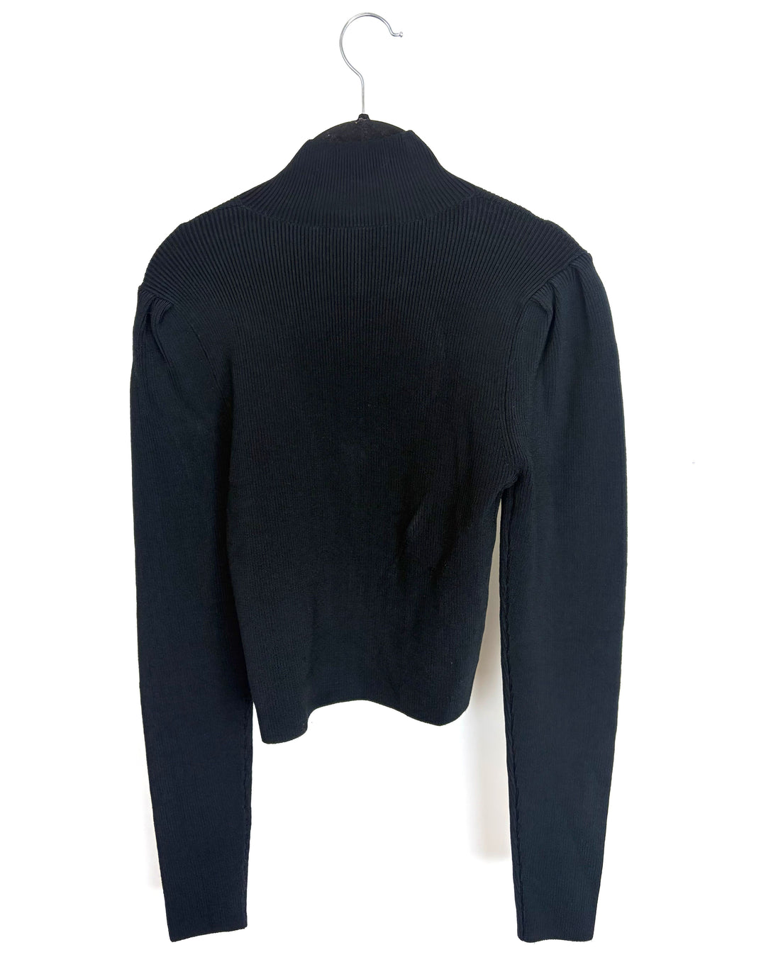 Black Turtle Neck Cutout Top - Size 2/4