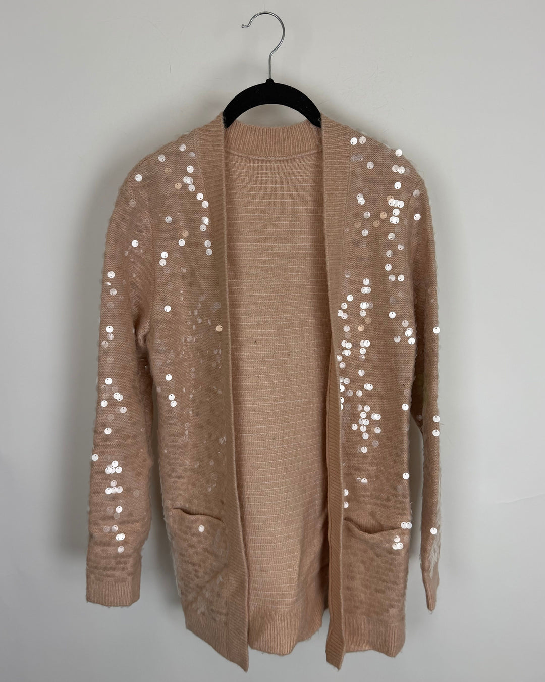 Light Pink Sequin Cardigan - Size 2/4
